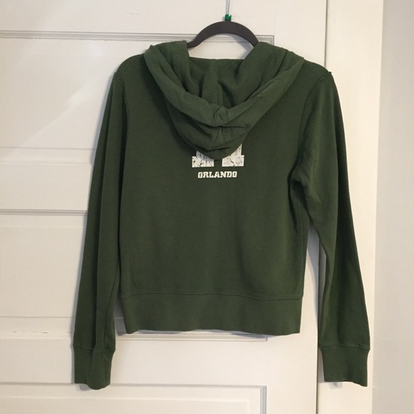 Rainforest Cafe Tops Rainforest Cafe Orlando Green Zipup Hoodie M